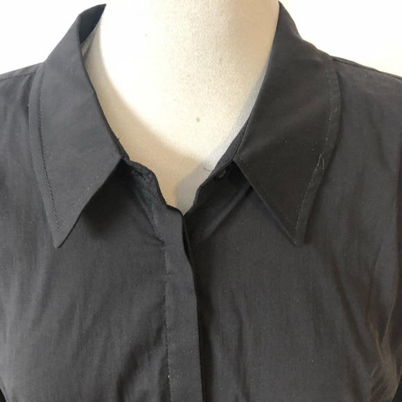 🆕 JEANNE BEKER Long Chiffon Pleated Back Shirt - Picture 5 of 7